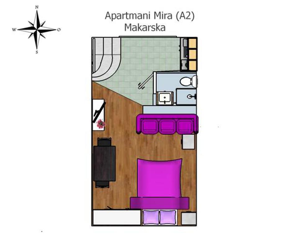 Apartments Mira Makarska Habitación foto